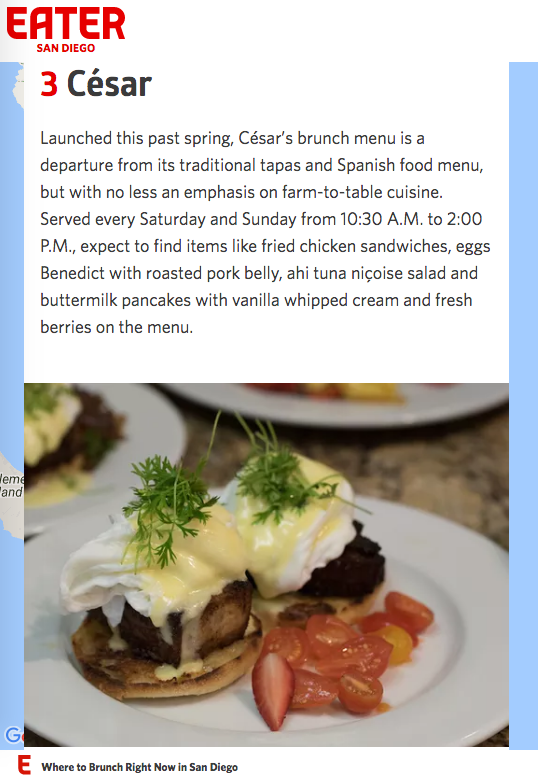   thank you "eater" for featuring us as #3 for top 10 brunch restaurants in san diego!    https://sandiego.eater.com/maps/brunch-heatmap-new-restaurants-san-diego  